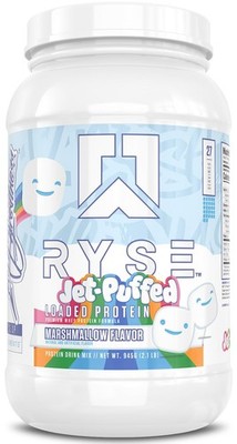 RYSE Loaded Protein Powder  JetPuffed Marshmallow  25g Whey Protein Isolate &...