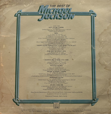 THE BEST OF MICHAEL JACKSON 1975 MOTOWN Vinyl M6-851S1 | eBay