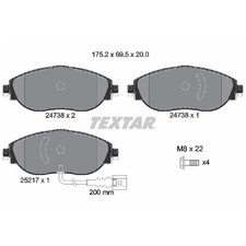 Satz Bremsbeläge Bremsklötze vorne für Seat Tarraco KN2 | 24256846