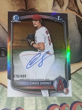 2025 Bowman Draft Baseball Chase Shores 1st Bowman Refractor Autograph /499