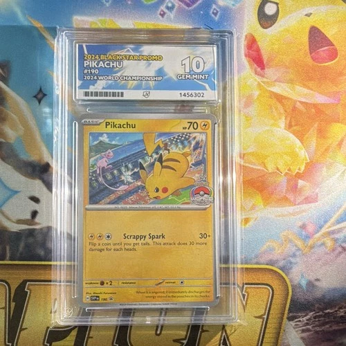 ACE 10 Pikachu 190 Black Star Promo Pokémon 2024 World Championship English