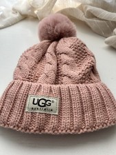UGG Australia Cable Knit Beanie, Dusty Rose, ...