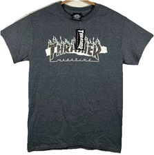 Thrasher Magazine Skateboard Skater Streetwear Logo Tee T Shirt Men’s Size Small