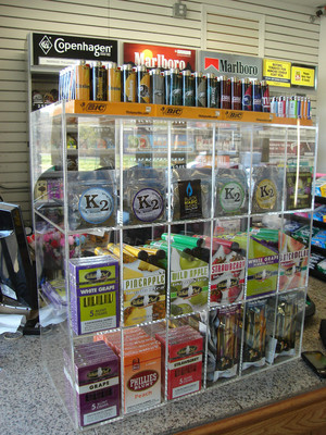 Cigar Display show Case retail C-store Rack Candy Blunt Convenience humidor