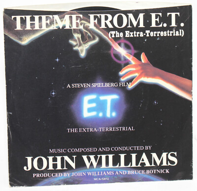 John Williams - THEME FROM E.T. - 45RPM 7  Record - MCA 52072 Steven Spielberg