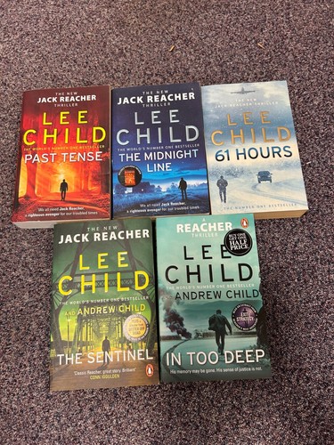 LEE CHILD JACK REACHER PAPERBACK BOOK BUNDLE X 5 Job lot