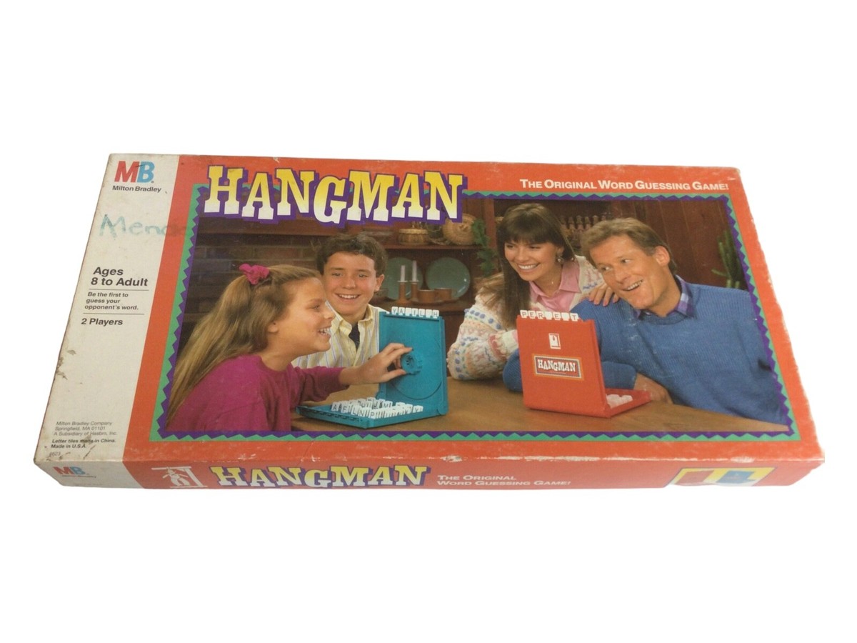 Hangman Boardgame Milton Bradley 1988 The Original Word Guessing Game
