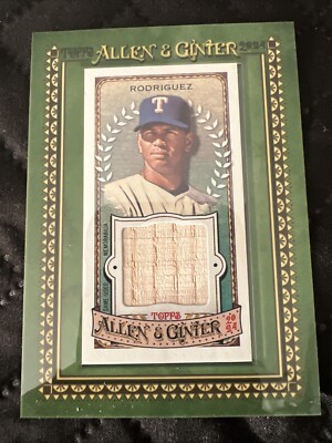 2024 Topps Allen and Ginter Alex Rodriguez Bat Relic Rangers MFR 