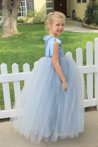 One-Shoulder Sequins Tutu Flower Girl Dress Tutu Dresses Princess Dress Pageant - Picture 62 of 72