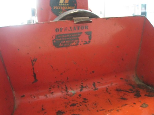 Vintage NYLINT Red Pressed Steel HOUGH Payloader Front End Loader Tractor Toy - Picture 7 of 13