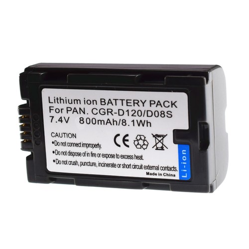 2Pack Li-ion Battery For Panasonic CGR-D08 CGR-D08R CGR-D08S CGR-D120 E/1B - Picture 7 of 9