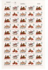 1992 29 cent Christmas Toys full Sheet of 50, Scott #2711-2714, Mint NH