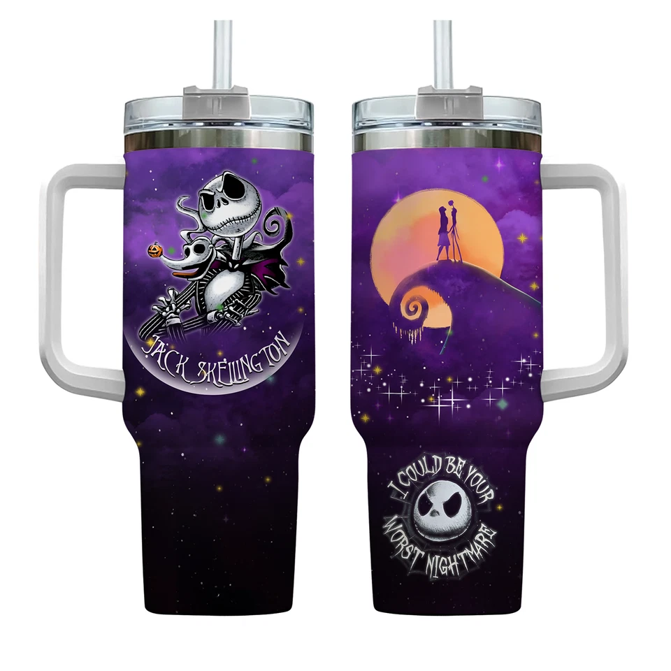 Jack Skellington 40oz Stainless Steel Tumbler