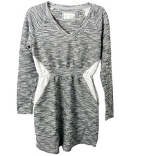 Anthropologie Saturday Sunday Women's Gael Cozy V-Neck Sweatshirt Dress Small