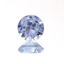 3.5mm - 10mm Round Lab Created Light Blue 104 Spinel