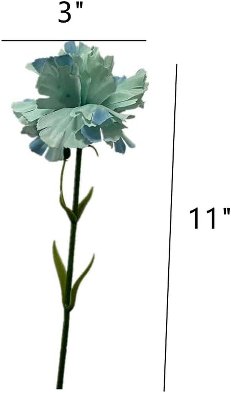 11 Inch Bouquets 10 Stem Carnations,Outdoor UV Resistant No Fade Artificial F...