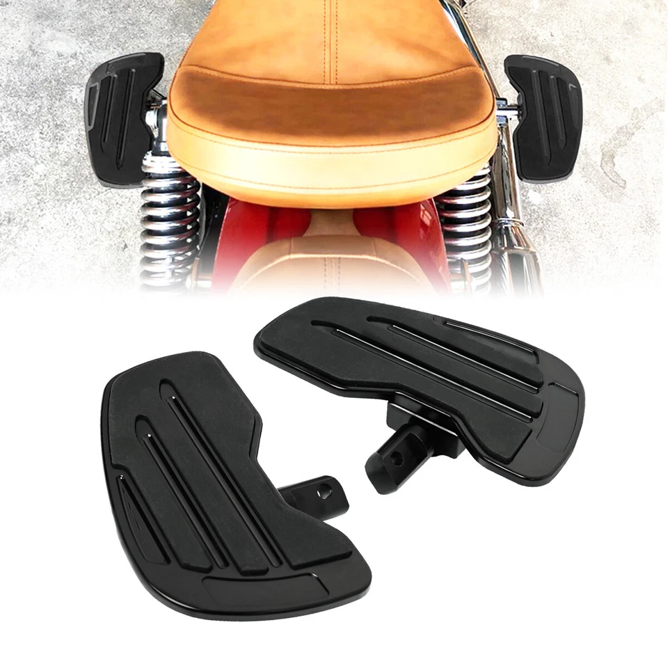 Tableros de piso de pasajeros traseros diestros+derechos para Indian Scout Sixty 2016-2021 2020 negros Foto 2 de 4