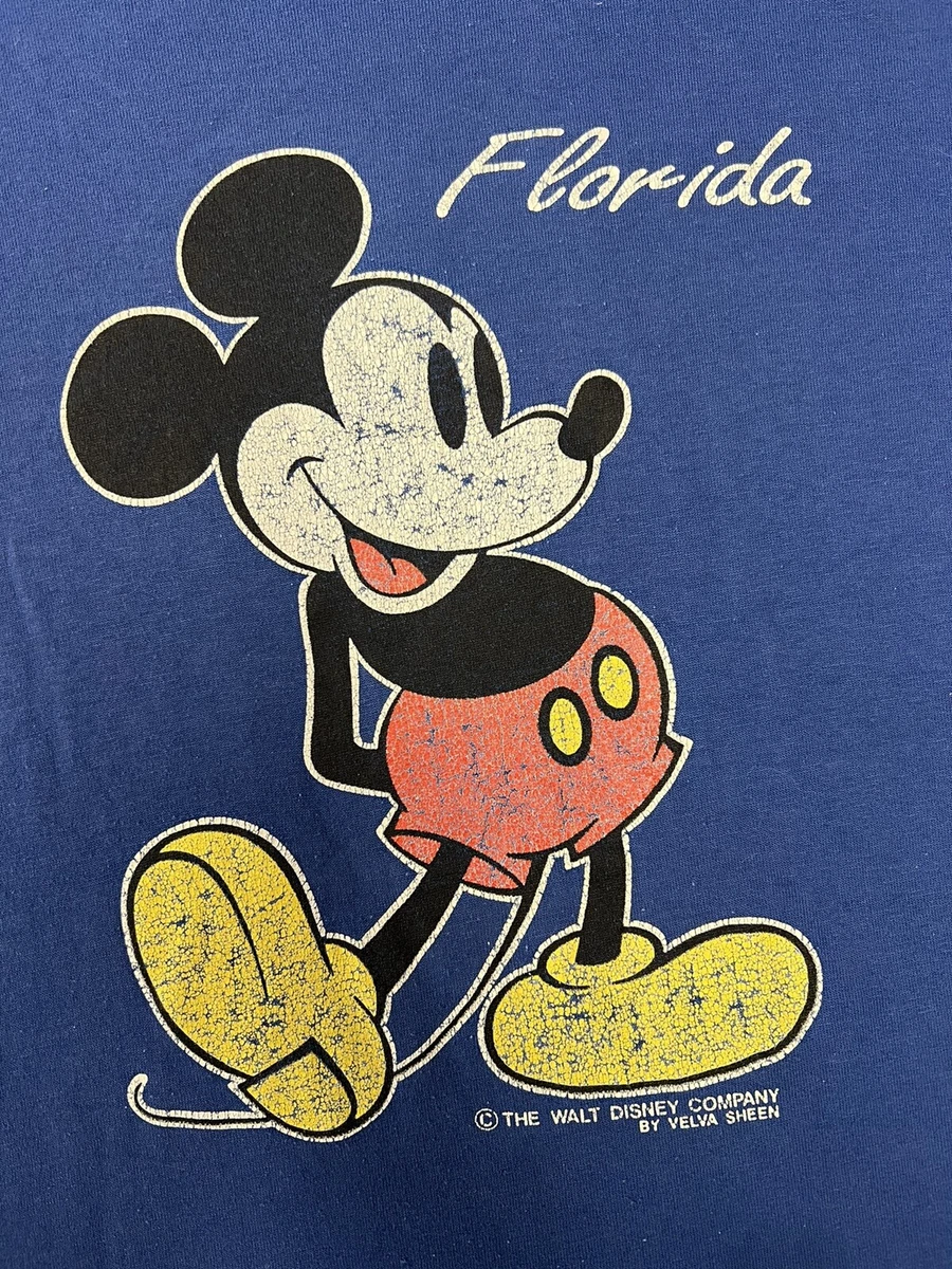 Vintage Mickey Mouse T Shirt XL Velva Sheen Single Stitch 80s 90s