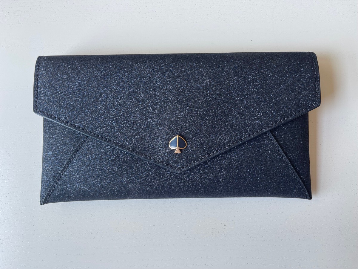 KATE SPADE NY Burgess Court Chain Clutch in Lakeshblue, EXCELLENT