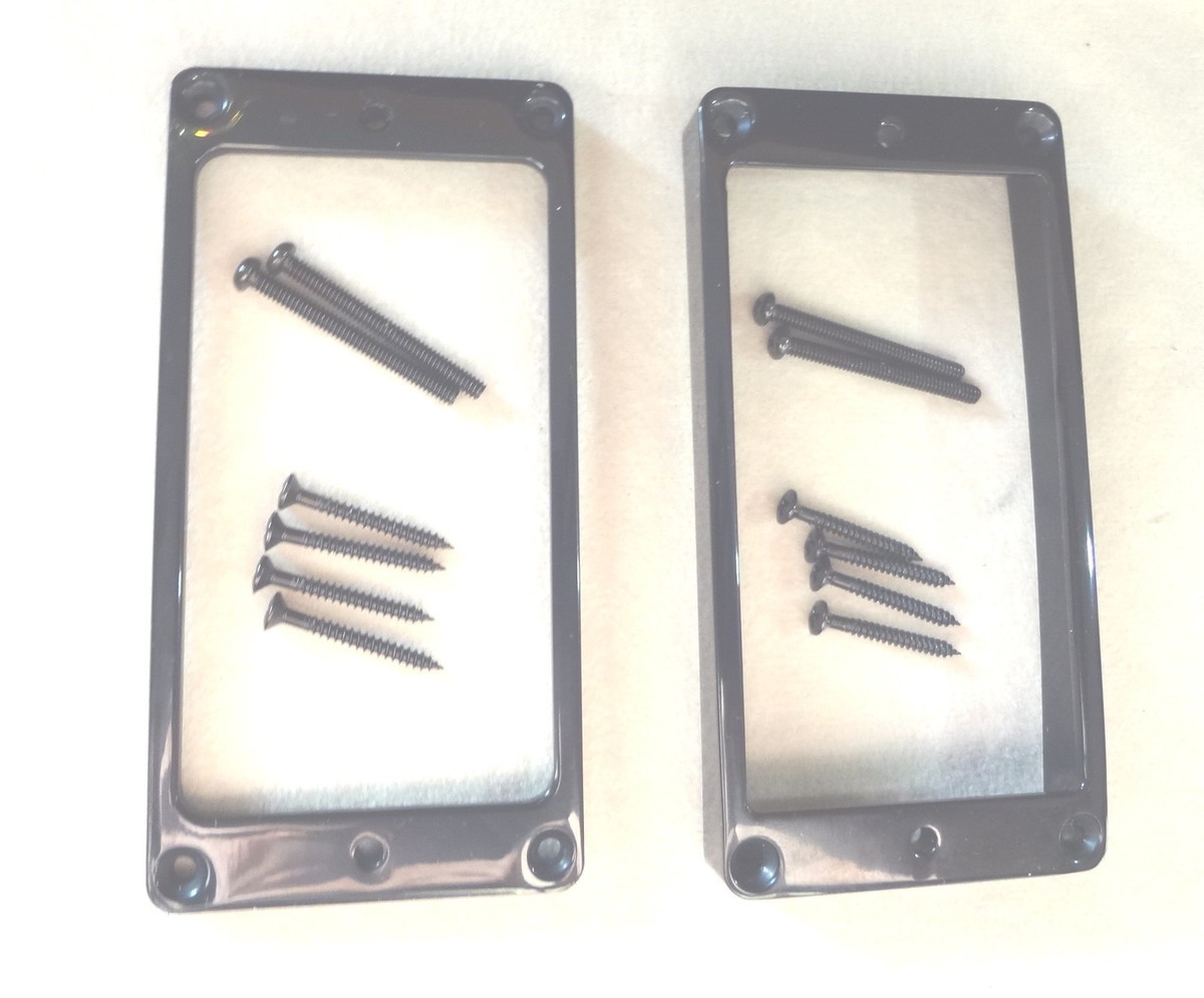 Used Cream Curved Top Les Paul Humbucker Pickup Surround Mounting - Foto 11