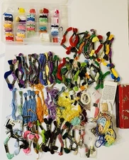 Lot Of 90+ Embroidery Thread New & Used