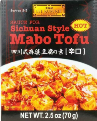 Lee Kum Kee Chinese Sichuan Style Mabo Tofu Sauce HOT Flavor Net Wt 2.5 Oz (70g)