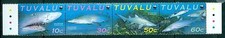Tuvalu 2000 Endangered Sand Tiger Shark set with WWF Panda Logo MNH