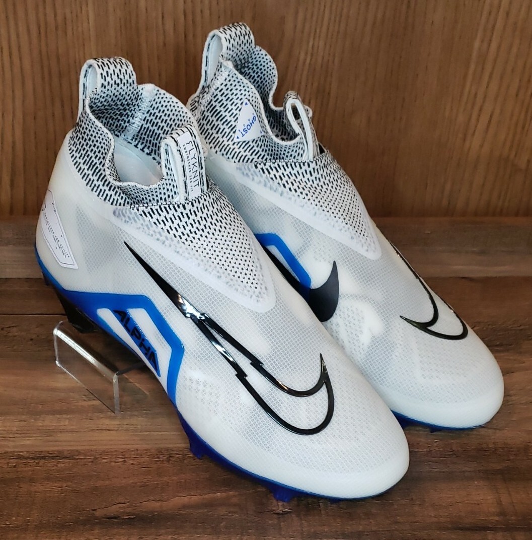 Nike Alpha Menace Elite 3 Football Cleats White Blue CT6648  display picture 2