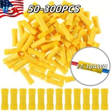 50-300x Insulated Straight Butt Connectors Electrical Wire Crimp Terminal12-10Ga