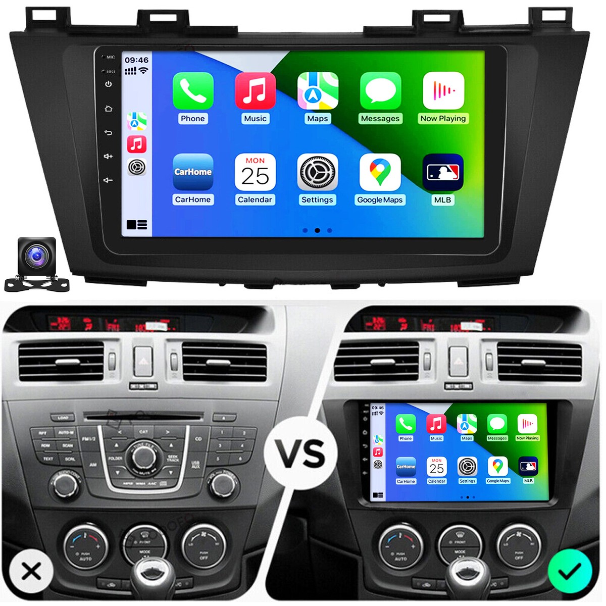 Androidカーナビ 2GB/32GB Bluetooth 2+32GB For Mazda 5 2011-2015 Android 13 Car Stereo Radio GPS Navi