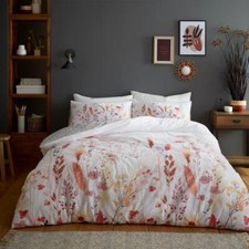 Image of Meadow Floral Multi Duvet Cover & Pillowcase Set Poly Cotton Quilt Cover Bedding