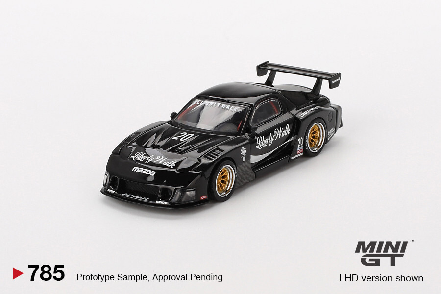 MINI GT MAZDA RX-7 LBWK MINIGT チェイス MINI GT MAZDA RX-7 LB-Super Silhouette Liberty Walk Black ~ 1/64