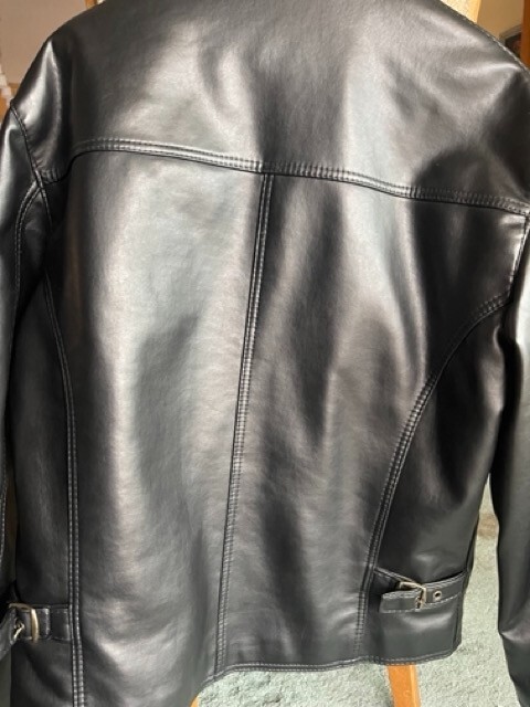 ⭐️イタリア製⭐️LUXURY JACKET⭐️size L AC luxury collection Men's leather Jacket Size L ITALY BLACK