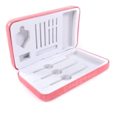 CUESOUL Luxury Dart Case Professional PU Dart Box for Steep/Soft Tip Darts-Pink
