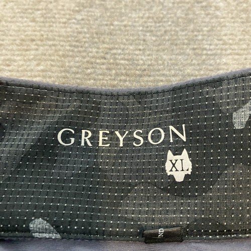 Greyson Sport Quarter Zip Performance Stretch Pullover Mens XL Gray Newark Logo - Picture 4 of 10