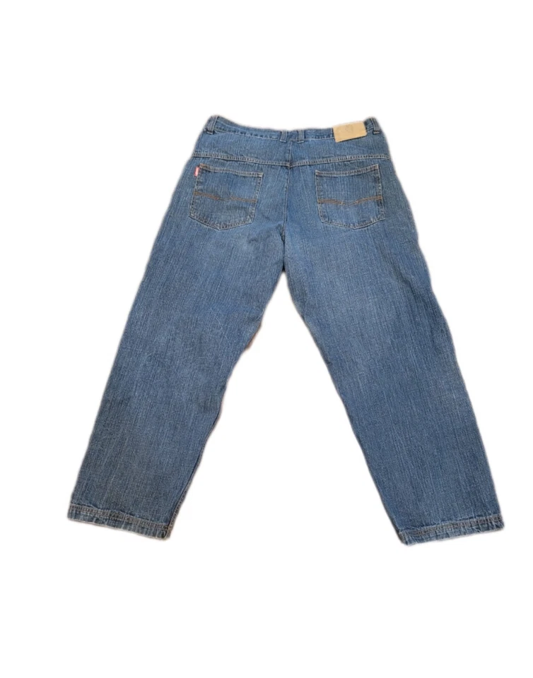 Joker Brand Jeans Mens 42x31 Y2K Baggy Wide Leg Streetwear Skater Jeans - Image 2 of 4