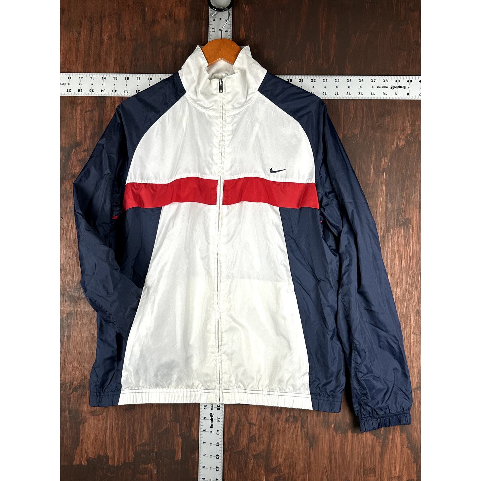 SACAI X NIKE Giacca a vento Nike Athletic Department full zip RWB uomo grande vintage vintage