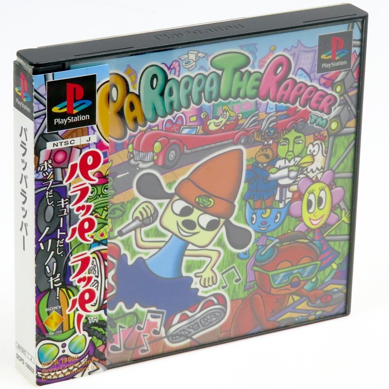 PARAPPA THE RAPPER + Spine PS1 Sony Japan Import PlayStation NTSC