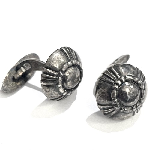 Rare Vintage GEORG JENSEN Sterling Silver Cufflinks # 24