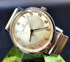 Vintage UNIVERSAL GENEVE 1950's Retro 4X Signed Men's Watch - Just Serviced !!