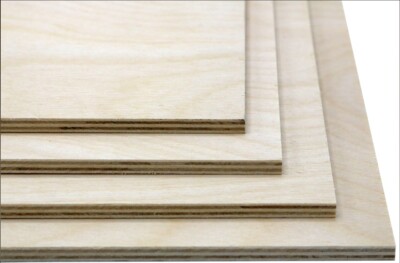 BALTIC BIRCH PLYWOOD 1/8'' (3mm) 12''X20'' GLOWFORGE CNC WOODWORKING 24 PIECES B/BB