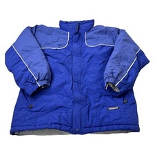 Vtg Vintage Patagonia Jacket Youth Sz 12 Large Blue Coat Puffer Down Fill