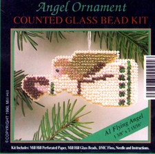 MILL HILL Bead Kit Angel Christmas Winter Cross Stitch Ornament Pin VINTAGE