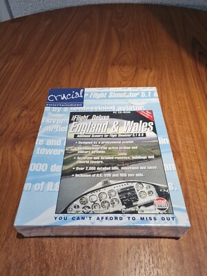 Crutial - Perfect Flight Deluxe England and Wales PC CD Rom NEU UND VERSIEGELT!