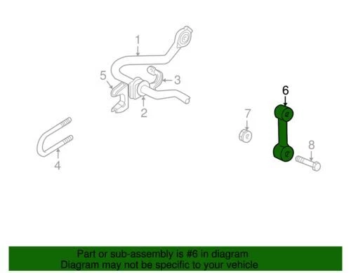 Genuino GM 1995-2005 Chevrolet GMC LS Suspensión Estabilizador Eje Enlace 15697702 Foto 2 de 2