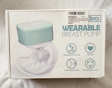 Double Wearable- Electric,Hands Free, Breast Pump- Wireless- 2pc- 24mm Flanges