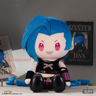 Official Arcane Season2 League of Legends Jinx Plush Doll 40cm LOL Authentic 