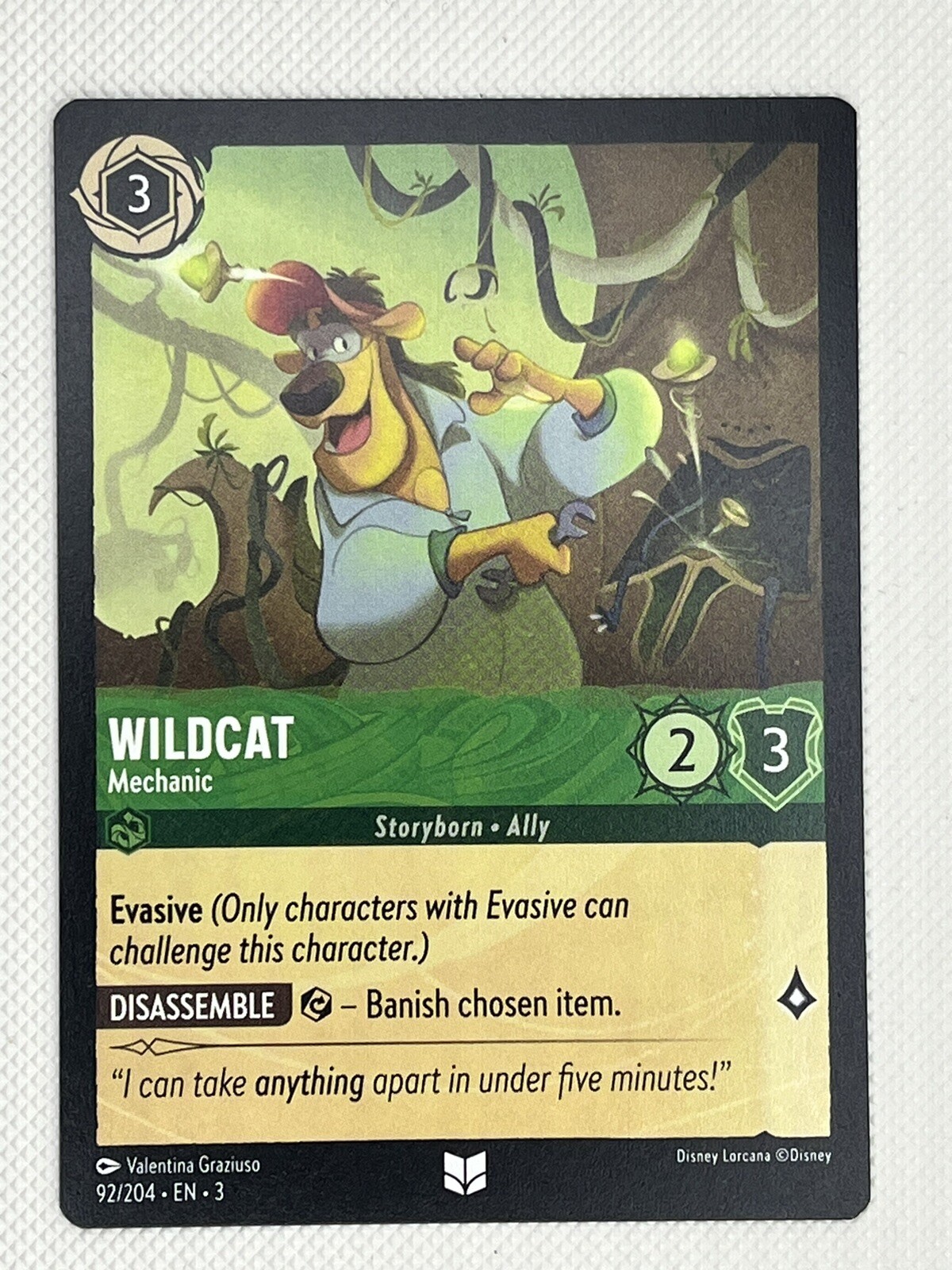 Wildcat - Mechanic 92/204 - Disney Lorcana TCG Into the Inklands (2024) - NM