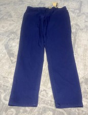New Womens Hybrid And Co Blue Pants Stretch Plus Sz 3X