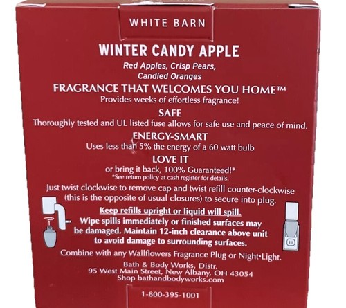 “Winter Candy Apple” Wallflower Refills X 2. Bath & Body Works. SHIPS FREE!!! - Picture 2 of 2